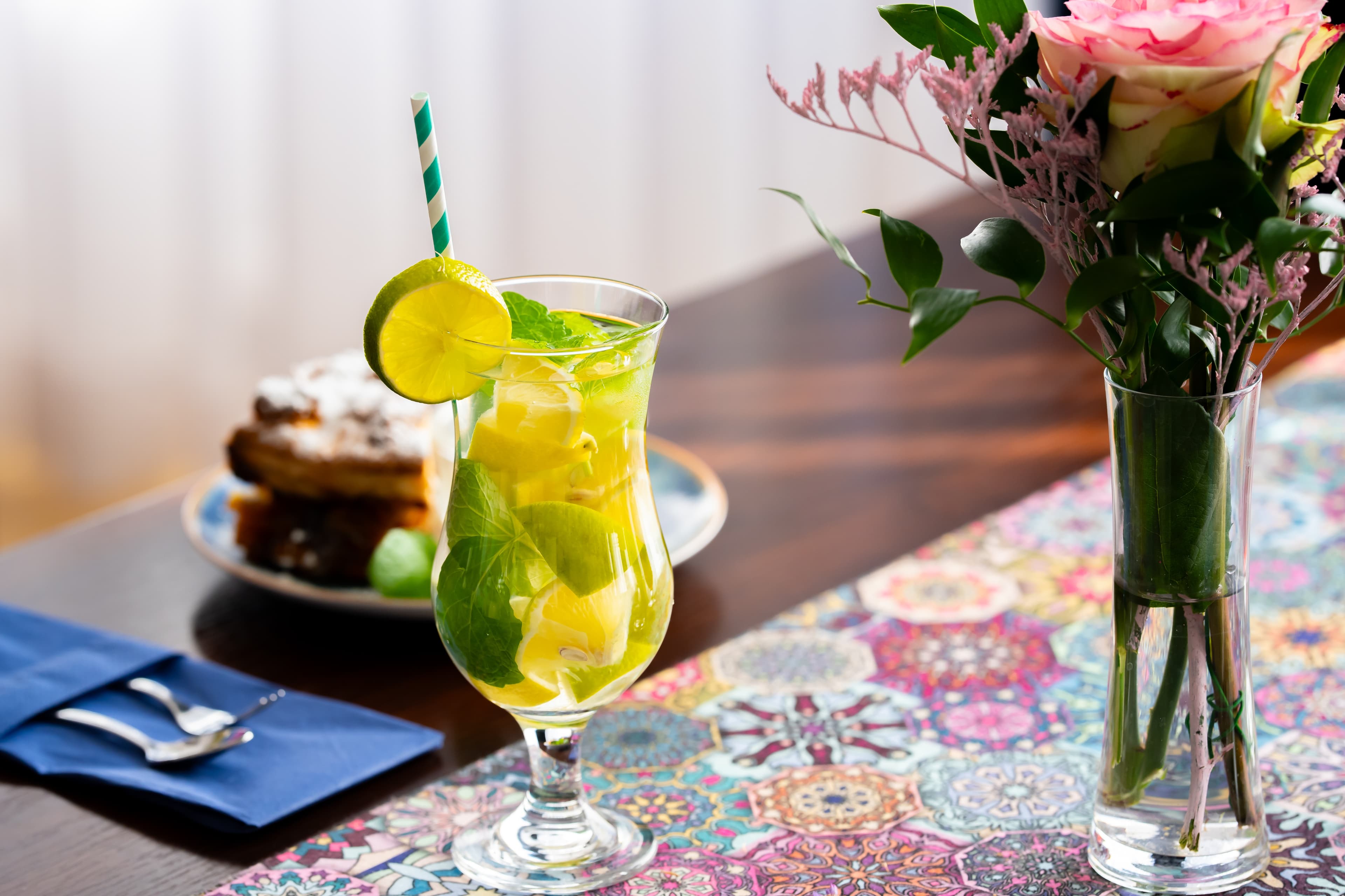 Lemoniada i deser w restauracji Hotelu Stork